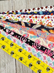 Get Exactly What You See! 10 - 1-Yard Cuts of 1.5" Fun Summer Prints Assorted Grosgrain Ribbon - Hair Bow - Gift Wrap - Luggage Tag - Craft