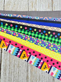 Get Exactly What You See! 10 - 1-Yard Cuts of 5/8" Stripes Dots Plaids Assorted Grosgrain Ribbon Decor Party Bow Wrap - Kids Crafts - Tag