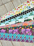 Get Exactly What You See! 10 - 1-Yard Cuts of 1.5" Fun Summer Prints Assorted Grosgrain Ribbon - Printed Ribbon - Luggage Tag - Gift Wrap