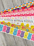 Get Exactly What You See! 10 x 1-Yard Cuts: 1.5" Half & Half Easter, Valentines Day Holiday Mix