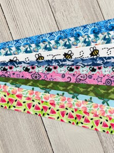 Get Exactly What You See! 10 x 1-Yard Cuts Printed Ribbon: 5/8" Summer Fun, Fruit, Animal, Nautical, Bow, Dog Collar, Luggage Tag, Gift Wrap