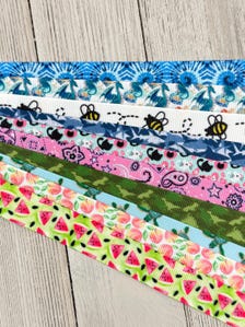 Get Exactly What You See! 10 x 1-Yard Cuts Printed Ribbon: 5/8" Summer Fun, Fruit, Animal, Nautical, Bow, Dog Collar, Luggage Tag, Gift Wrap